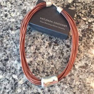 Silpada Multi-Strand Learher Necklace